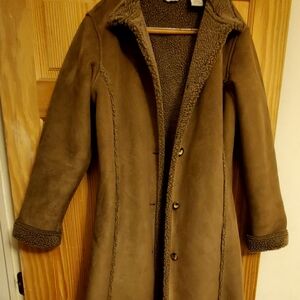 L.L. Bean Brown Shearling Coat